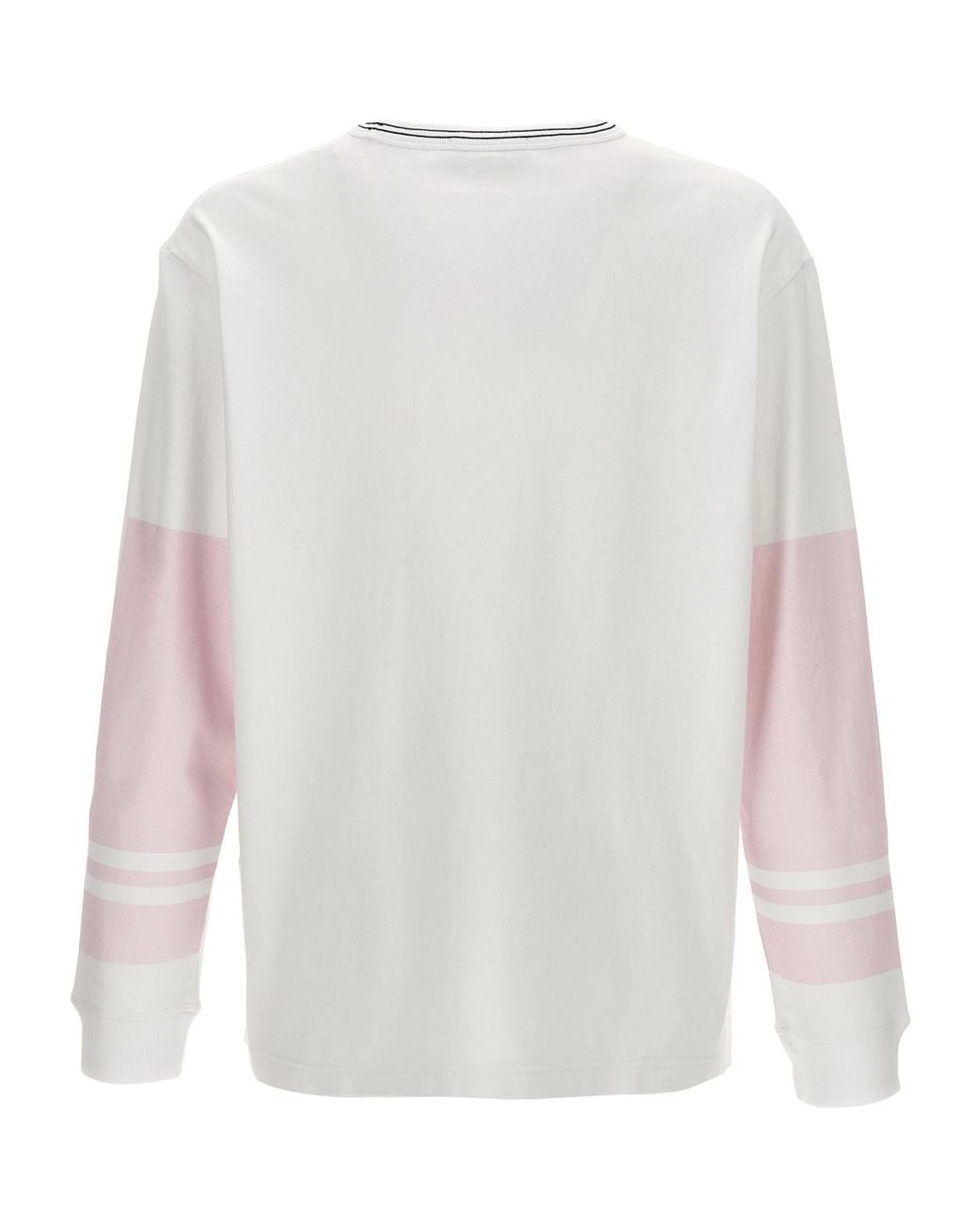 Stone Island White Logo-Print Cotton Sweatshirt for men
