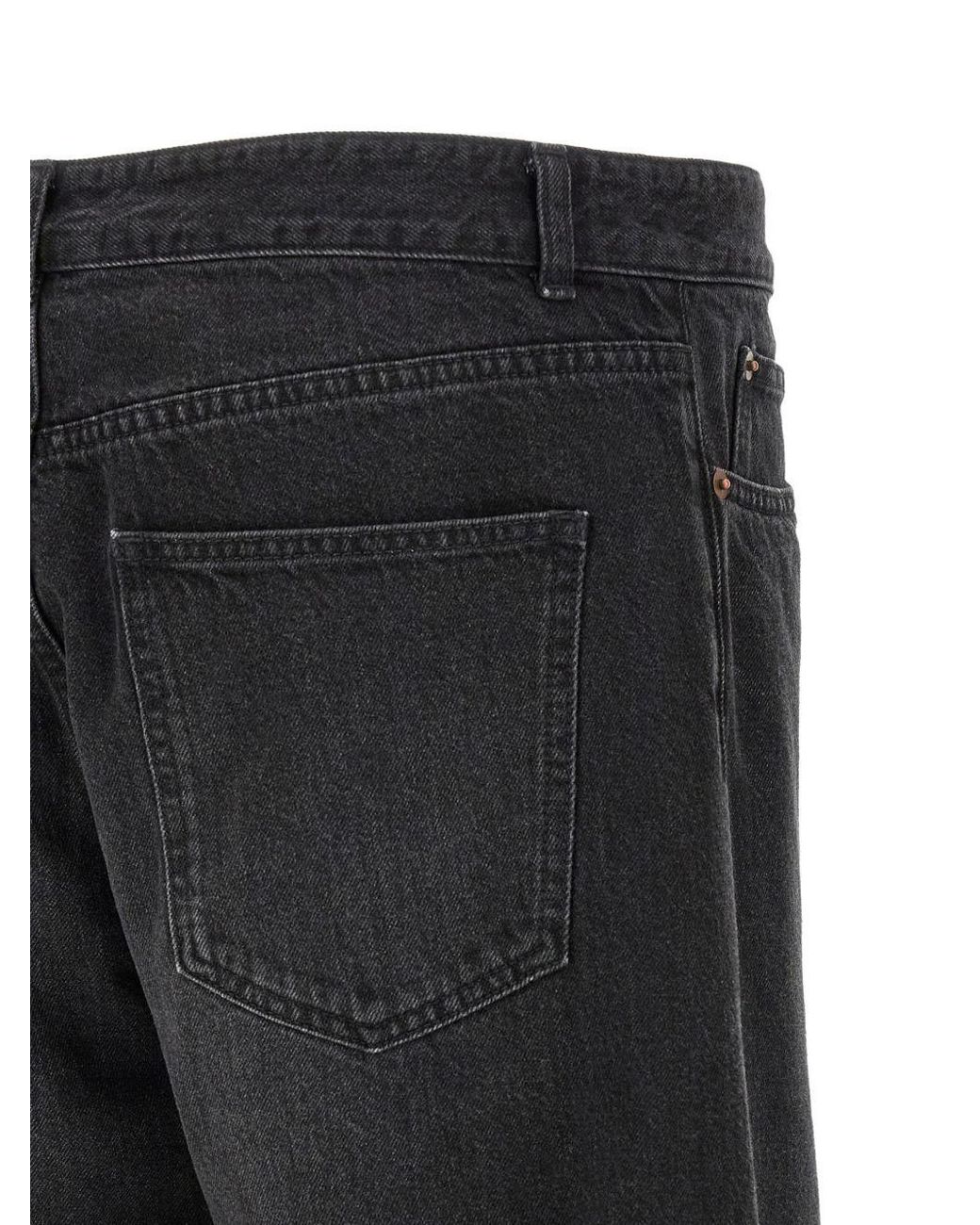 The Row Black Tarino Straight Leg Jeans for men