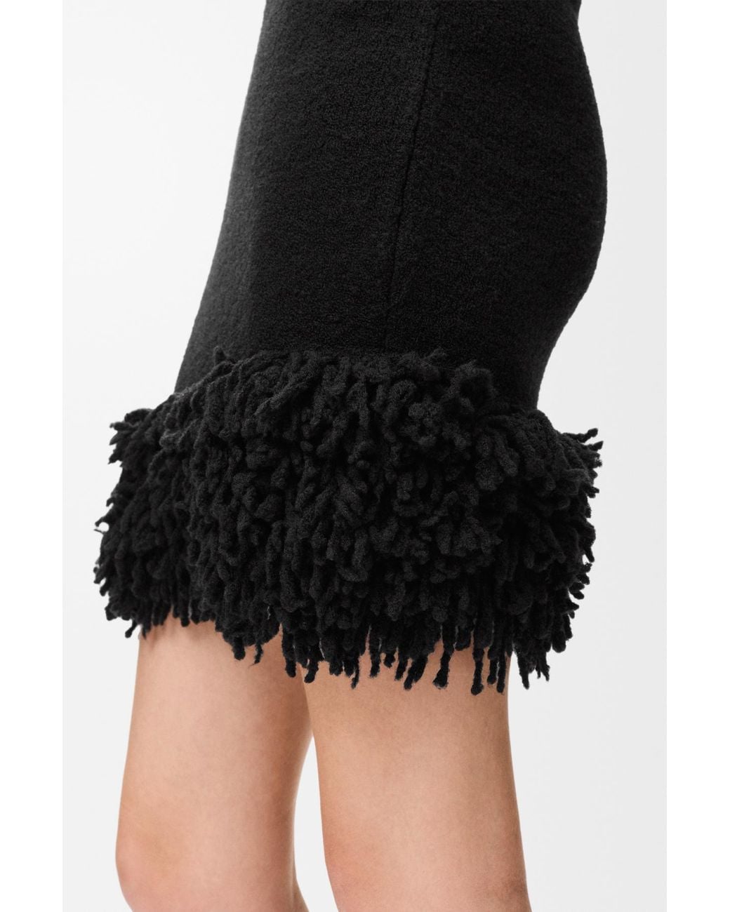 Loewe Black Elasticated Waist Slim Fit Skirt