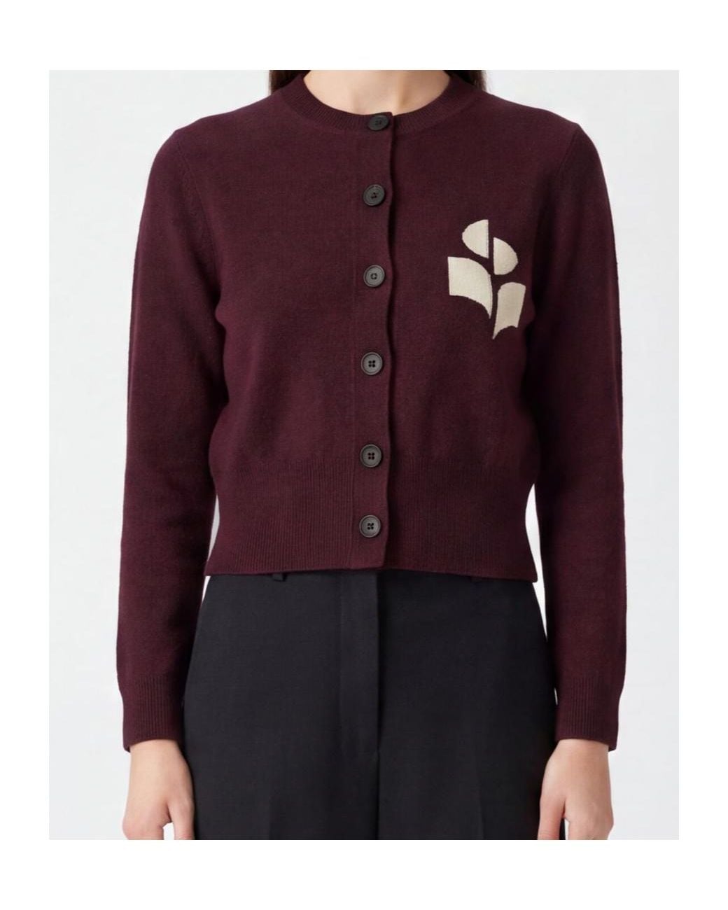 Isabel Marant Purple Isabel Marant Étoile Newton Button-Up Cardigan