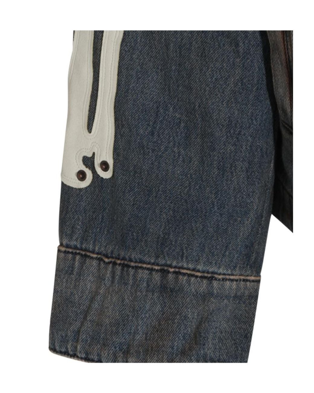 Amiri Black Logo Detail Denim Jacket for men