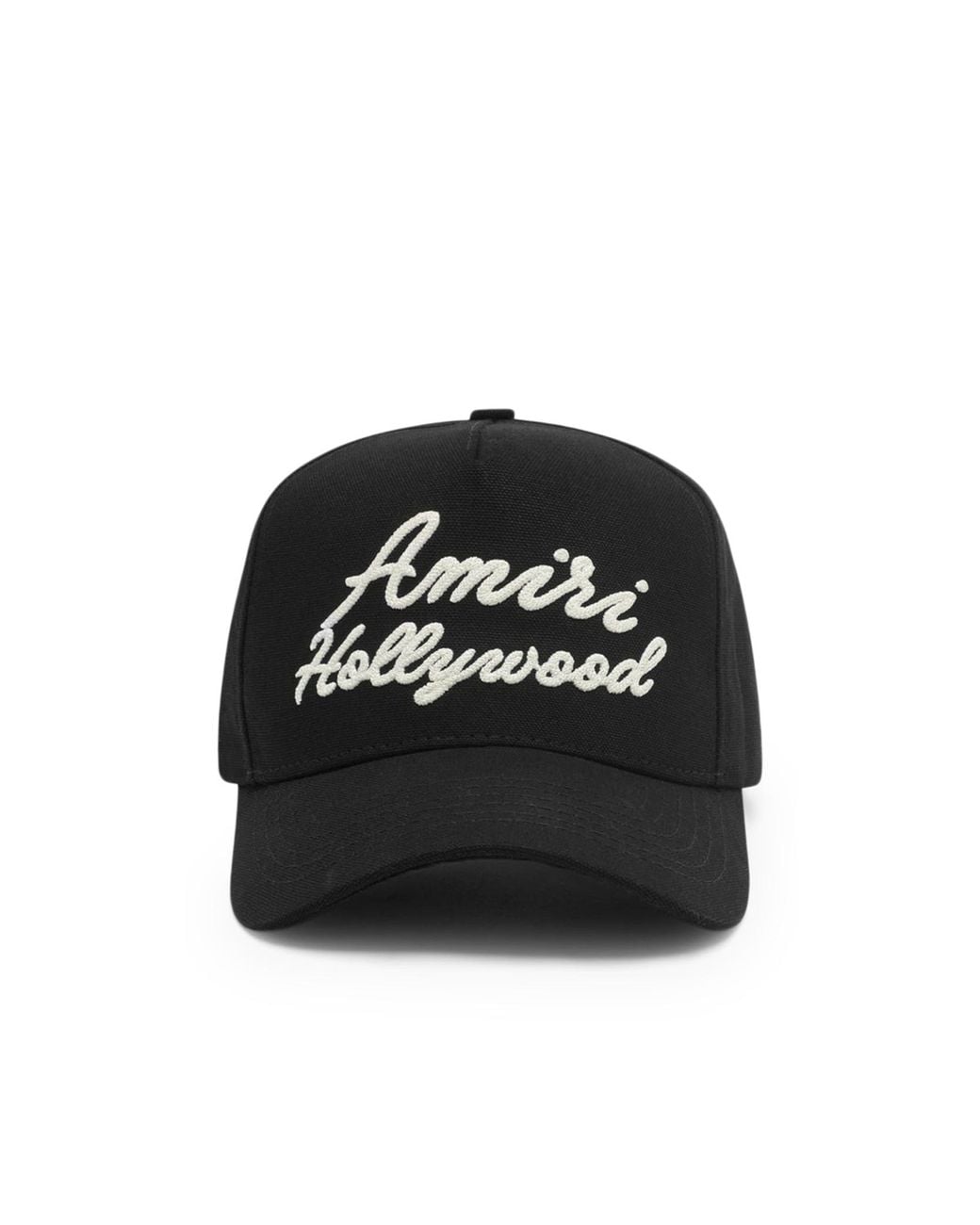 Amiri Black Hollywood Logo Baseball Cap for men