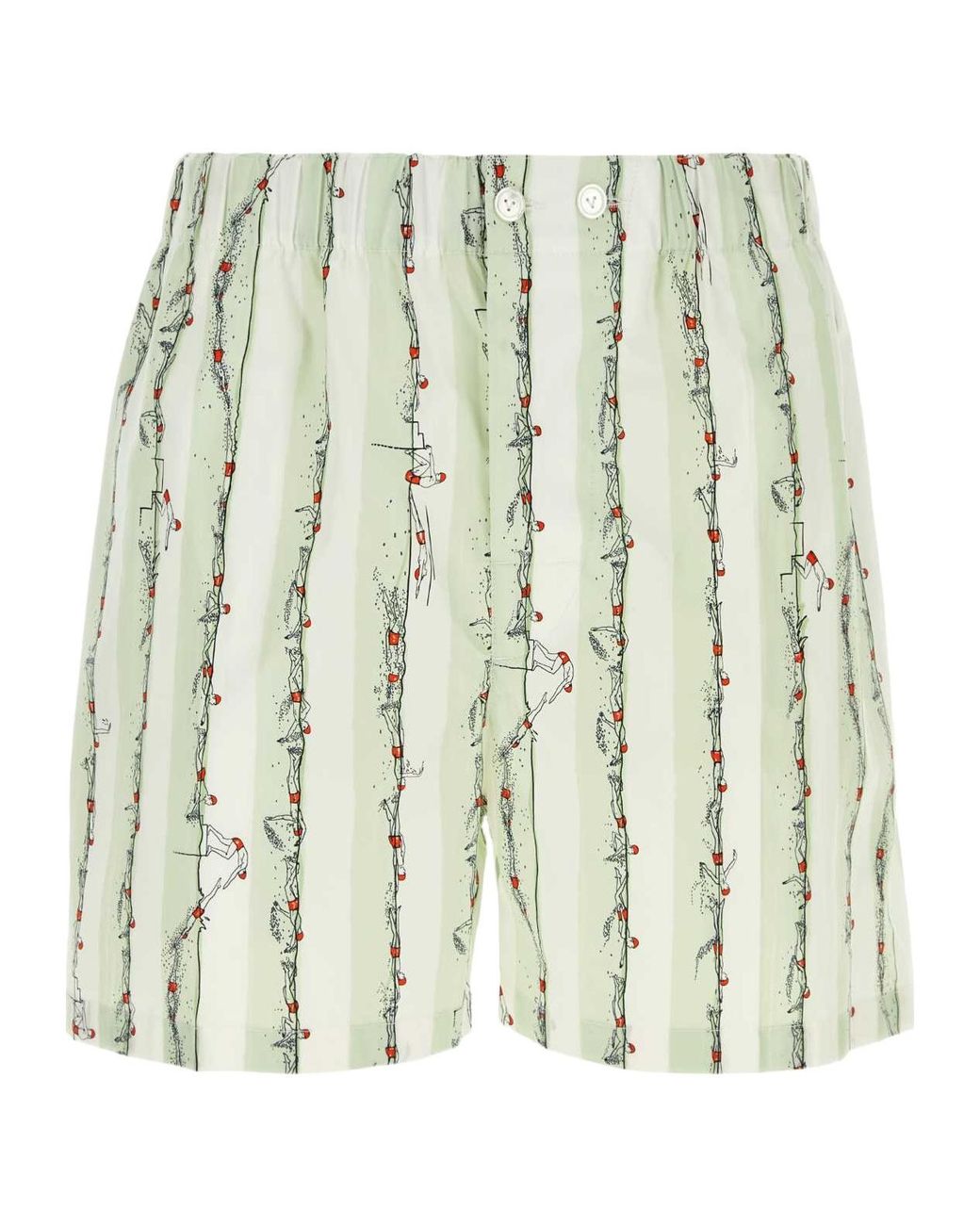 Bottega Veneta Natural Printed Shorts for men