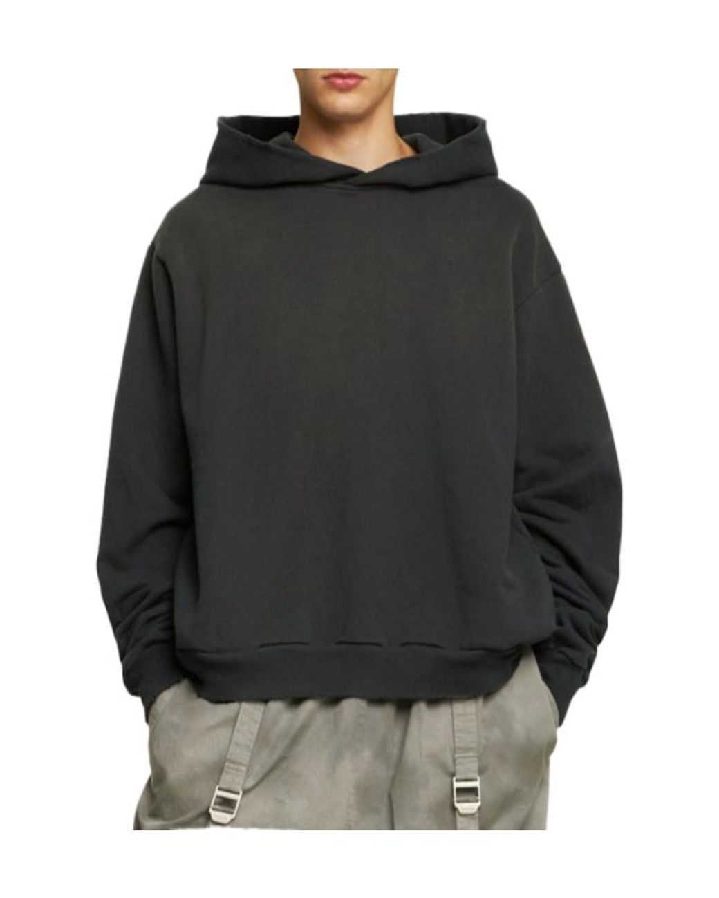 Acne Black Hooded Longsleeve Sweatshirt for men