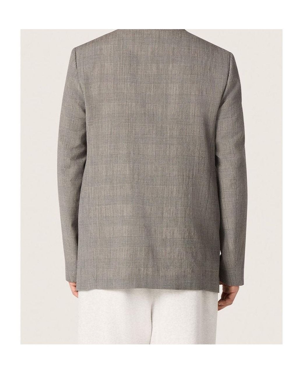 Golden Goose Deluxe Brand Gray Prince Of Whales Chekced Jacket for men