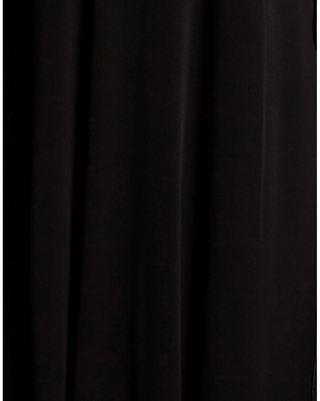 Max Mara Black Solid-Color Long-Sleeve Dress