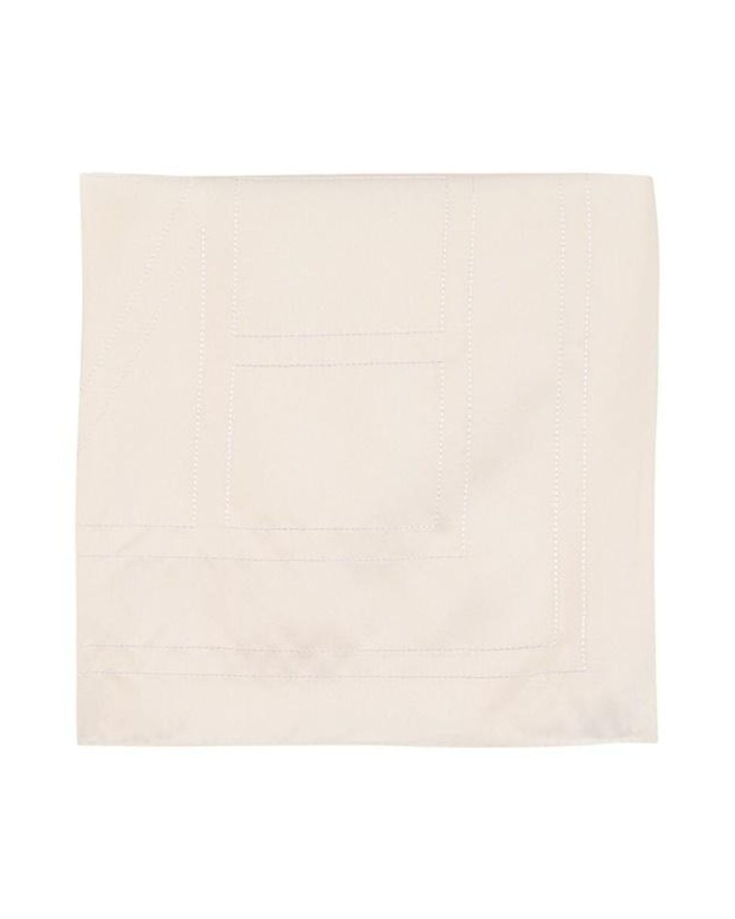 Totême  White Embroidered Silk Scarf