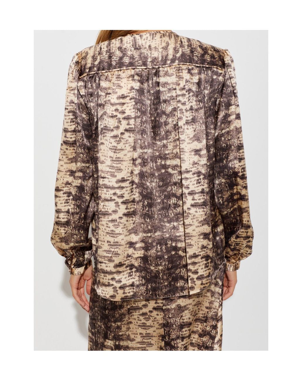 Isabel Marant Brown Long-Sleeved Top