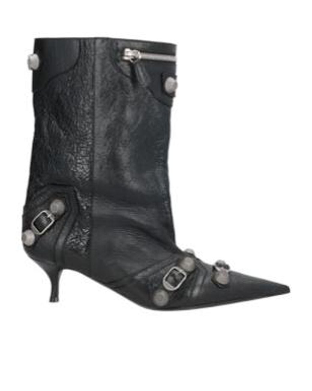 Balenciaga Black Fashionable Versatile Unique Ankle Boots
