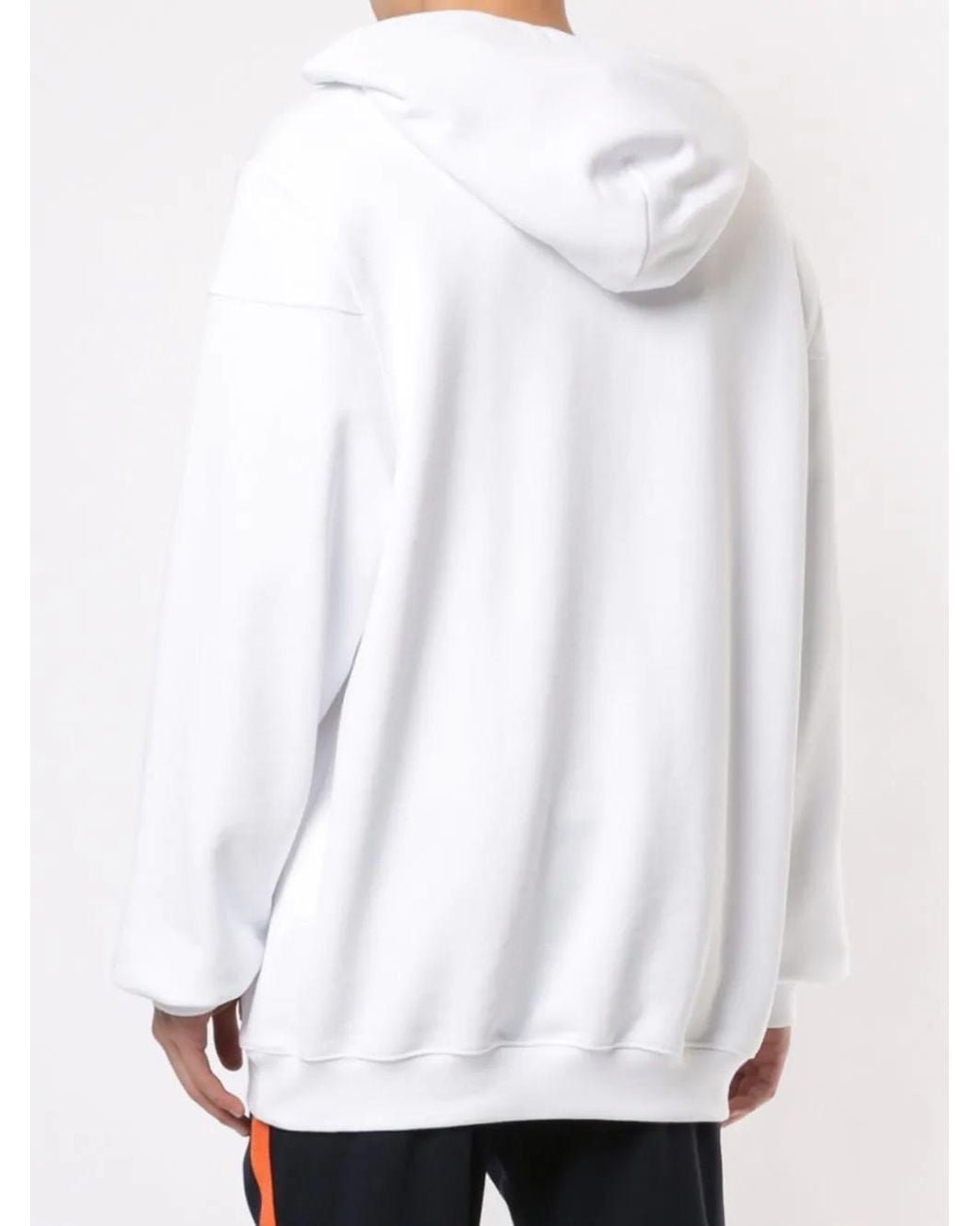 we11done White Hooded Hoodie for men