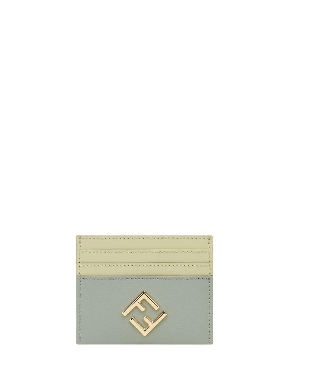 Fendi White Ff Diamonds Panelled Card Case