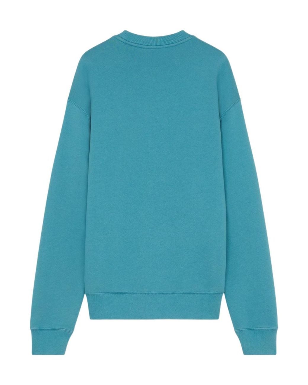 Maison Kitsuné Blue Maison Kitsuné Speedy Fox Patch Crewneck Sweatshirt for men