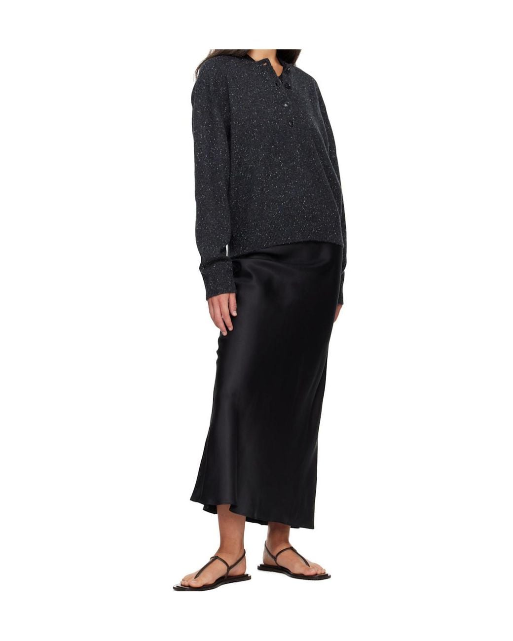 Loulou de Saison Blue Henley-Neck Sweater