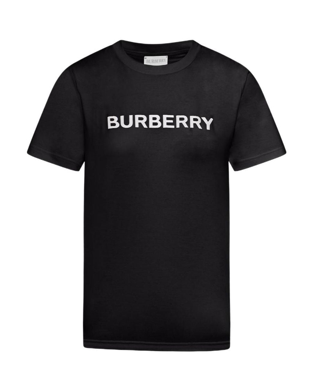 Burberry Black Logo Printed Crewneck T-Shirt