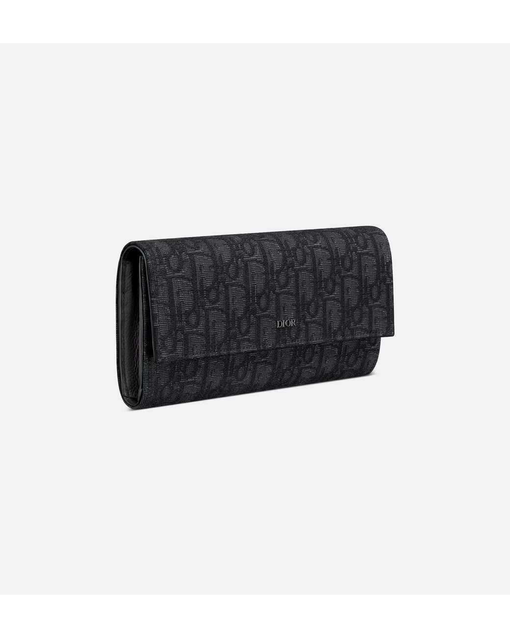 Dior Black Long Flap Wallet for men