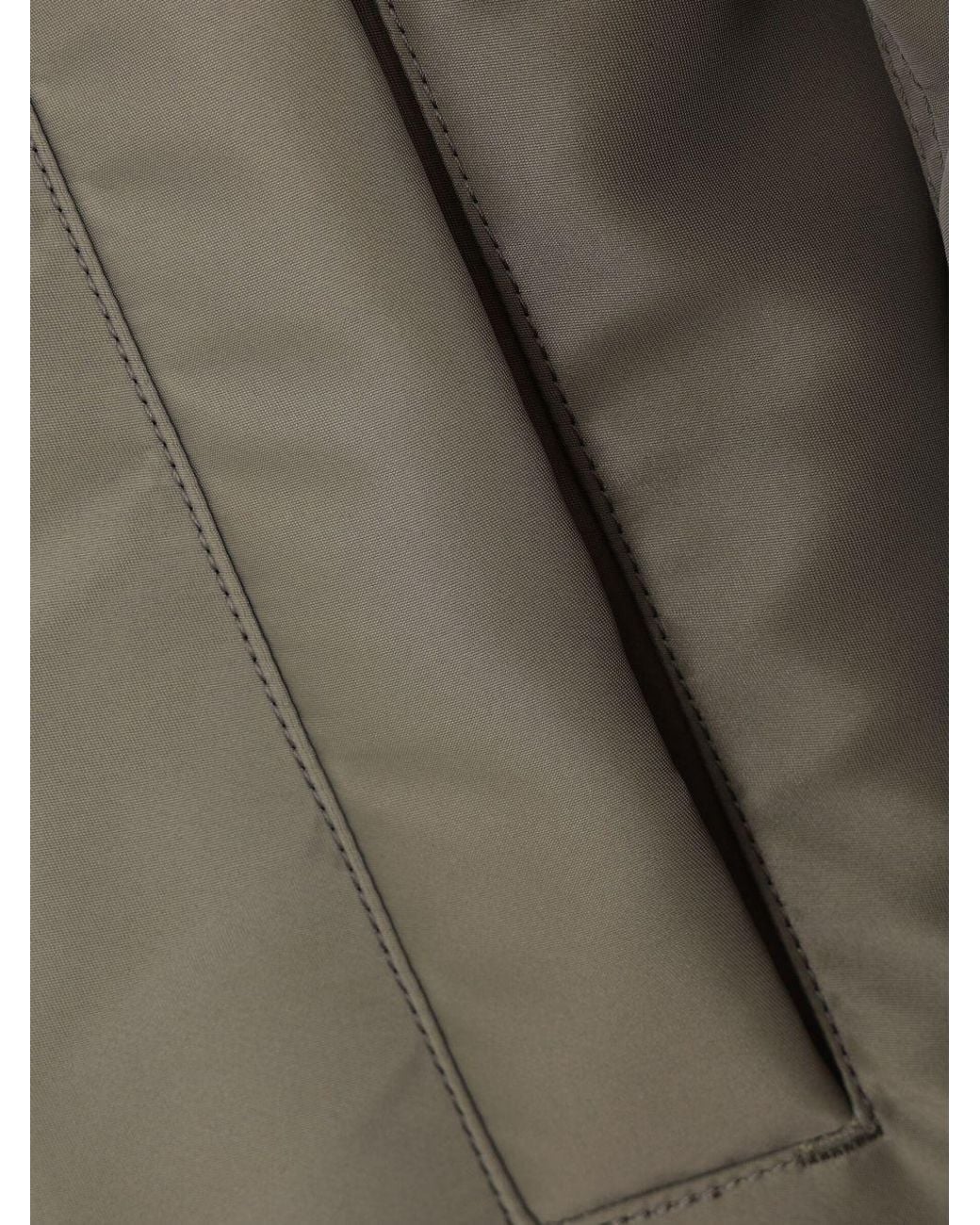 Sacai Blue Panelled Drawstring Hoodie for men