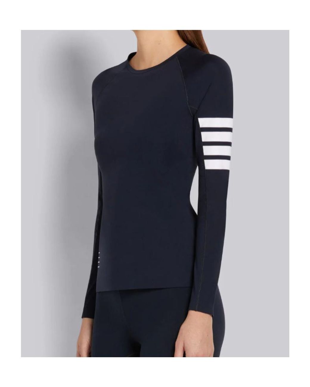 Thom Browne Blue 4-Bar Compression Top