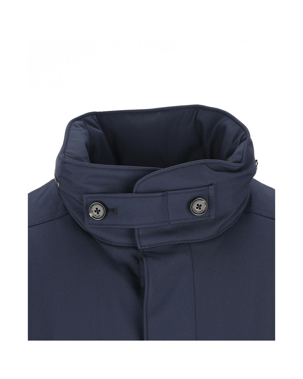 Loro Piana Blue Traveller High-Neck Jacket for men