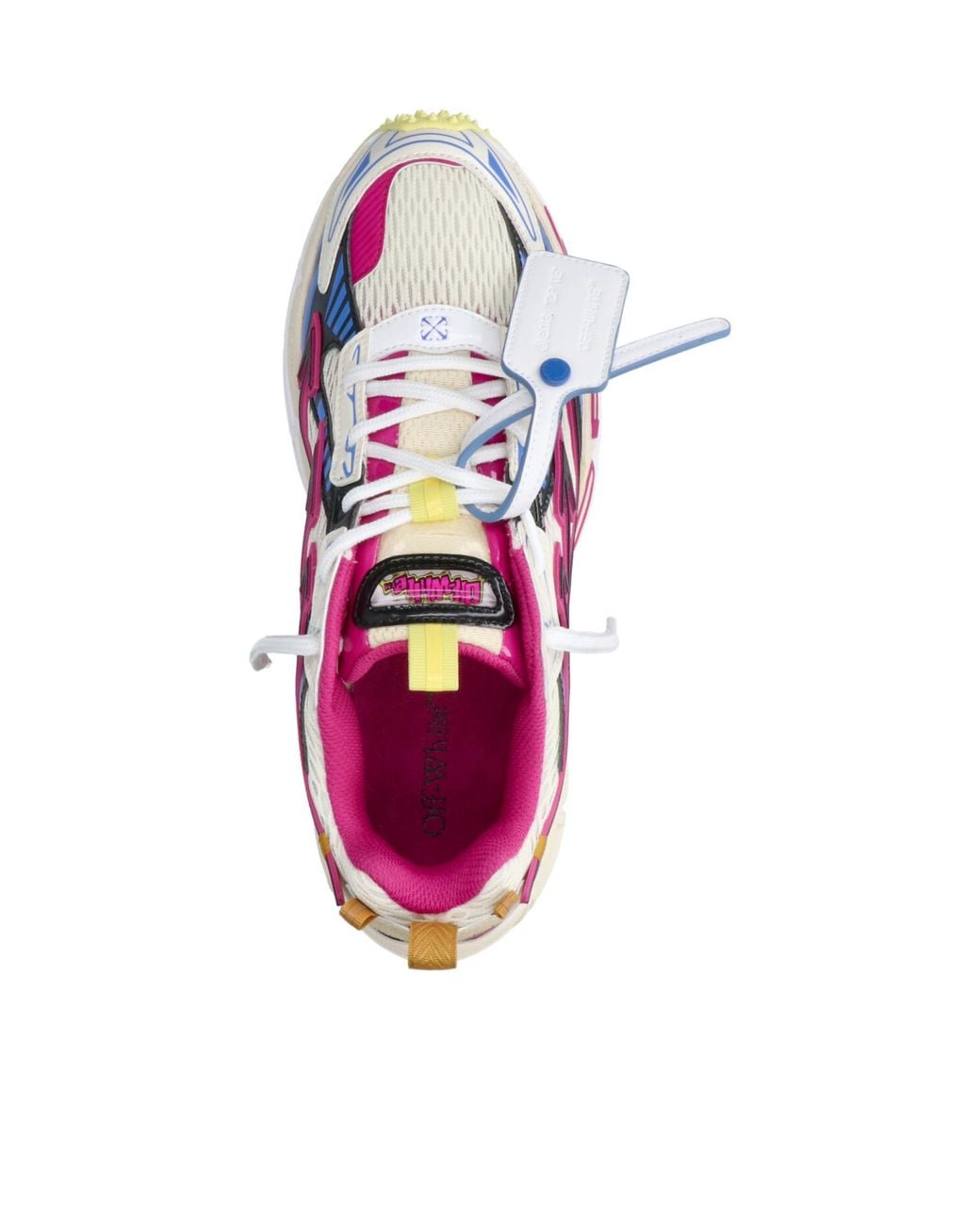 Off-White c/o Virgil Abloh Blue Round-Toe Sneakers