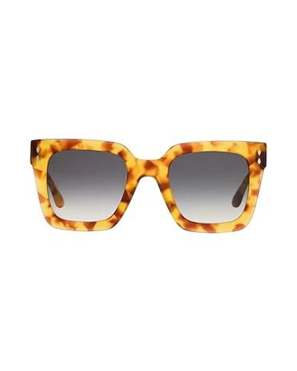 Isabel Marant Blue Tortoiseshell Pattern Square Sunglasses