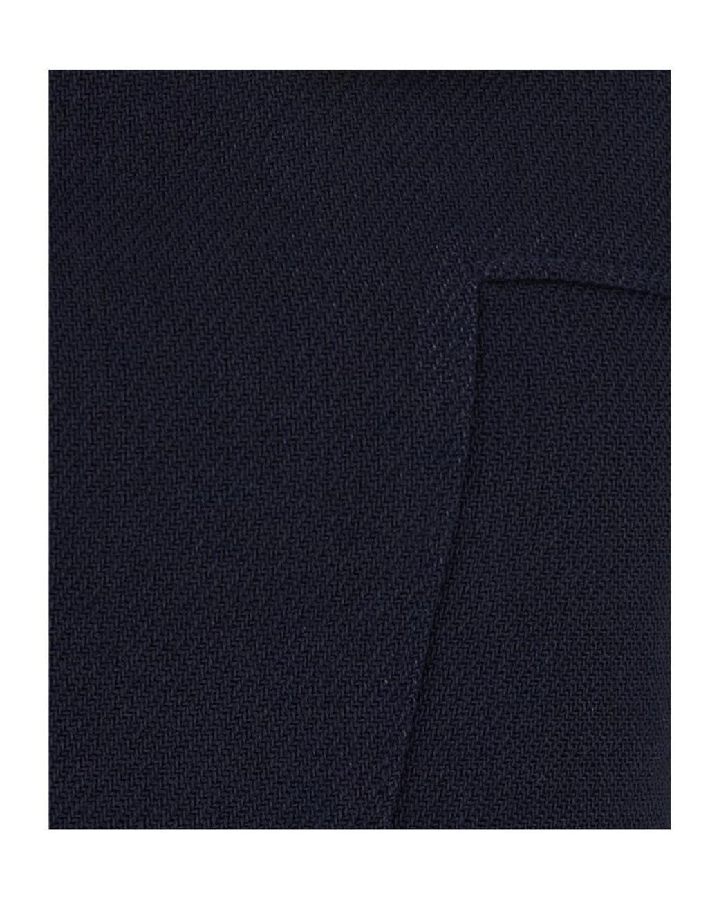 ShuShu/Tong Blue Shushu/Tong Contrast Collar Flared Dress