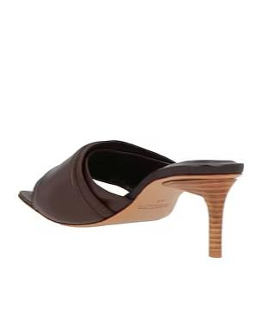 Jacquemus Brown Minimalist Solid Color Slippers