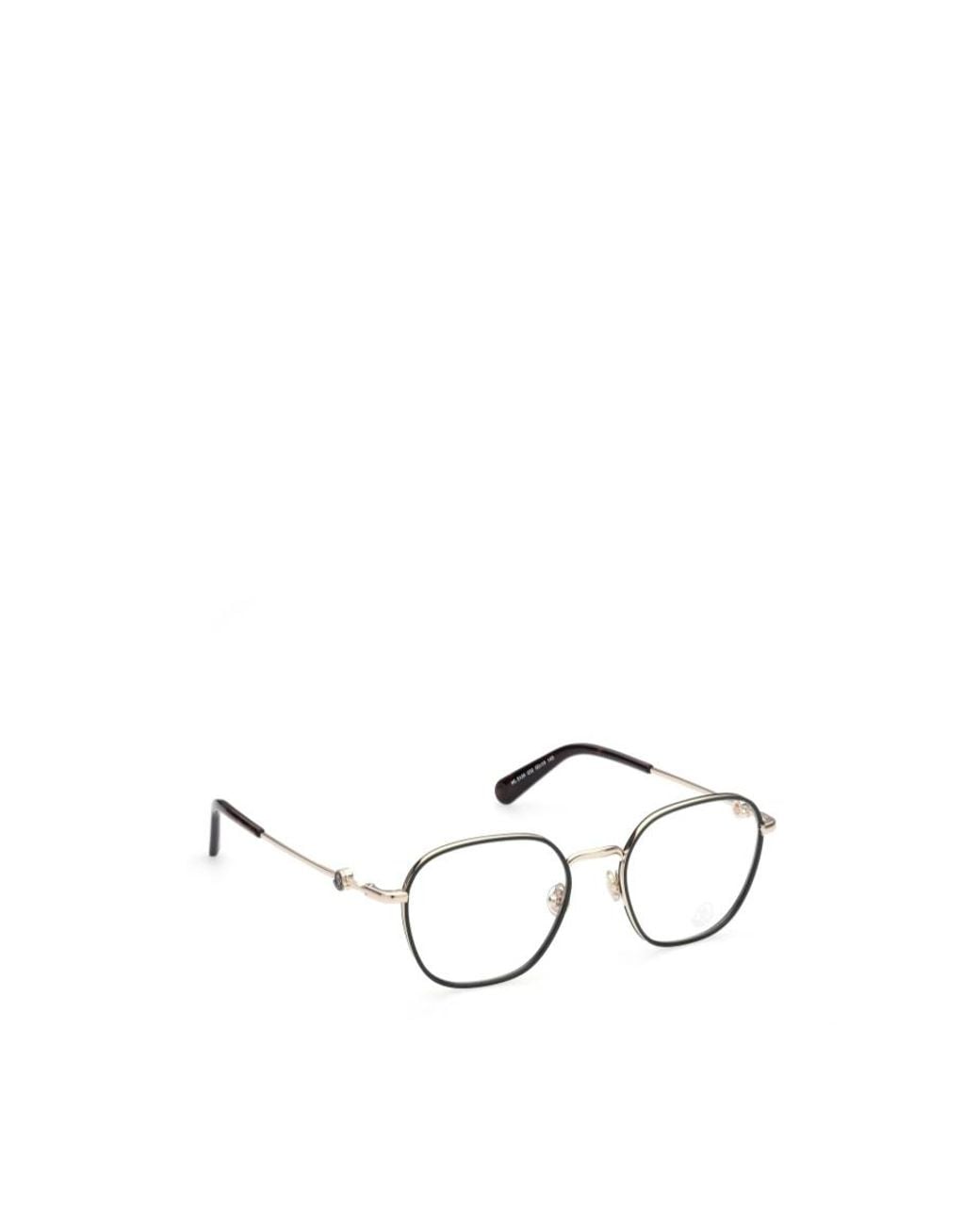Moncler White Eyewear Round Frame Glasses for men