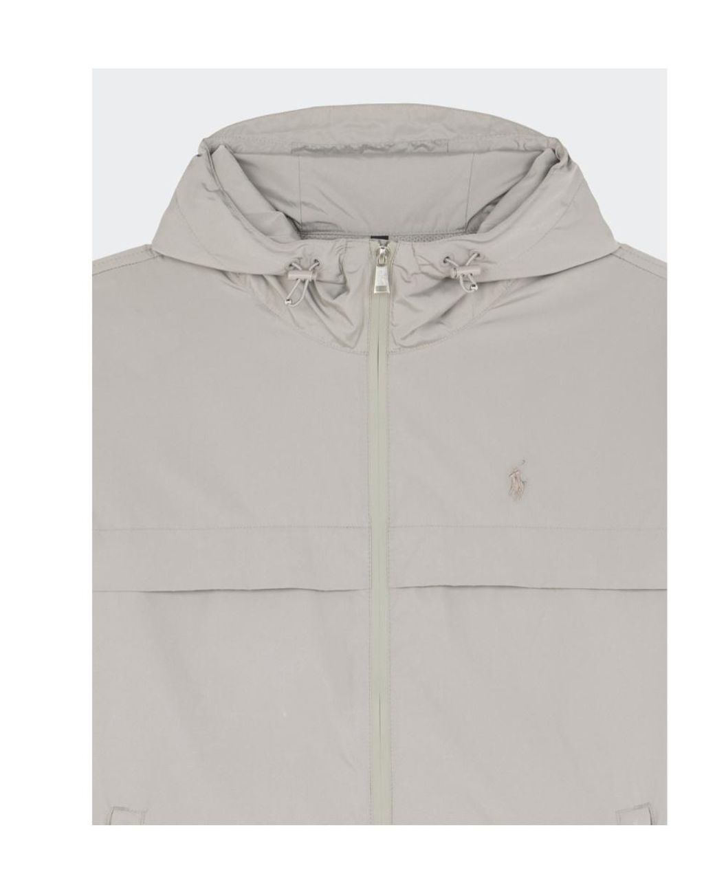 Polo Ralph Lauren Gray Hooded Zip-Fastening Jacket for men