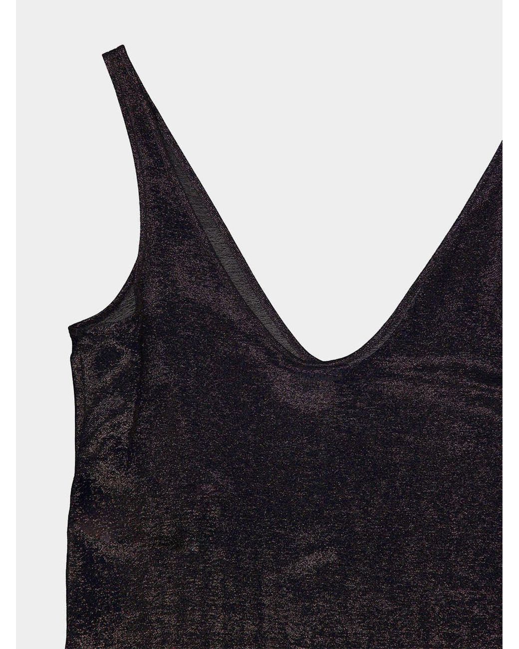 Tom Ford Black Metallic-Effect Tank Top