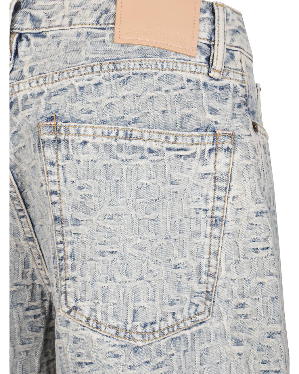 Acne Gray Acid-Wash Jeans