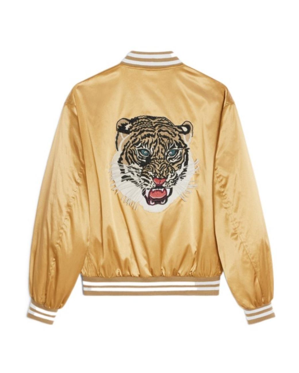Céline Natural Embroidered Tiger Teddy Jacket for men