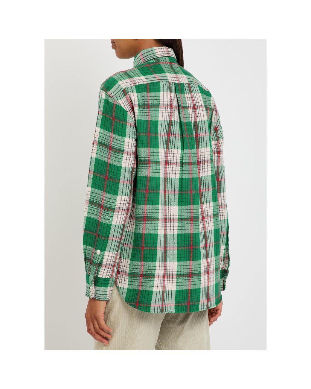 Polo Ralph Lauren Green Cotton Long-Sleeve Shirt