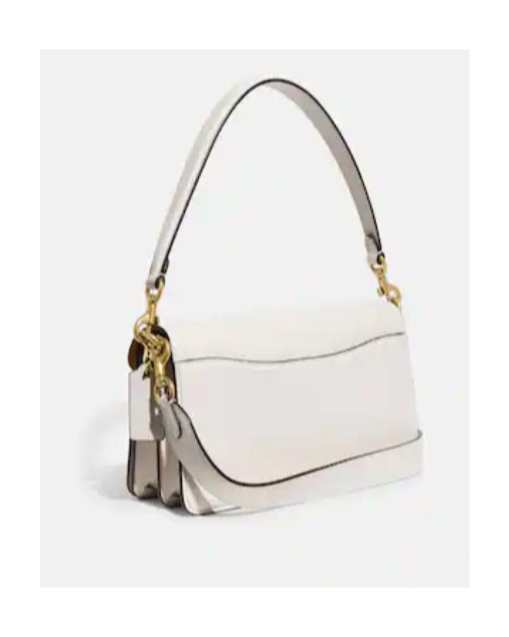 COACH Natural Tabby 26 Logo Plaque Shoulder Bag