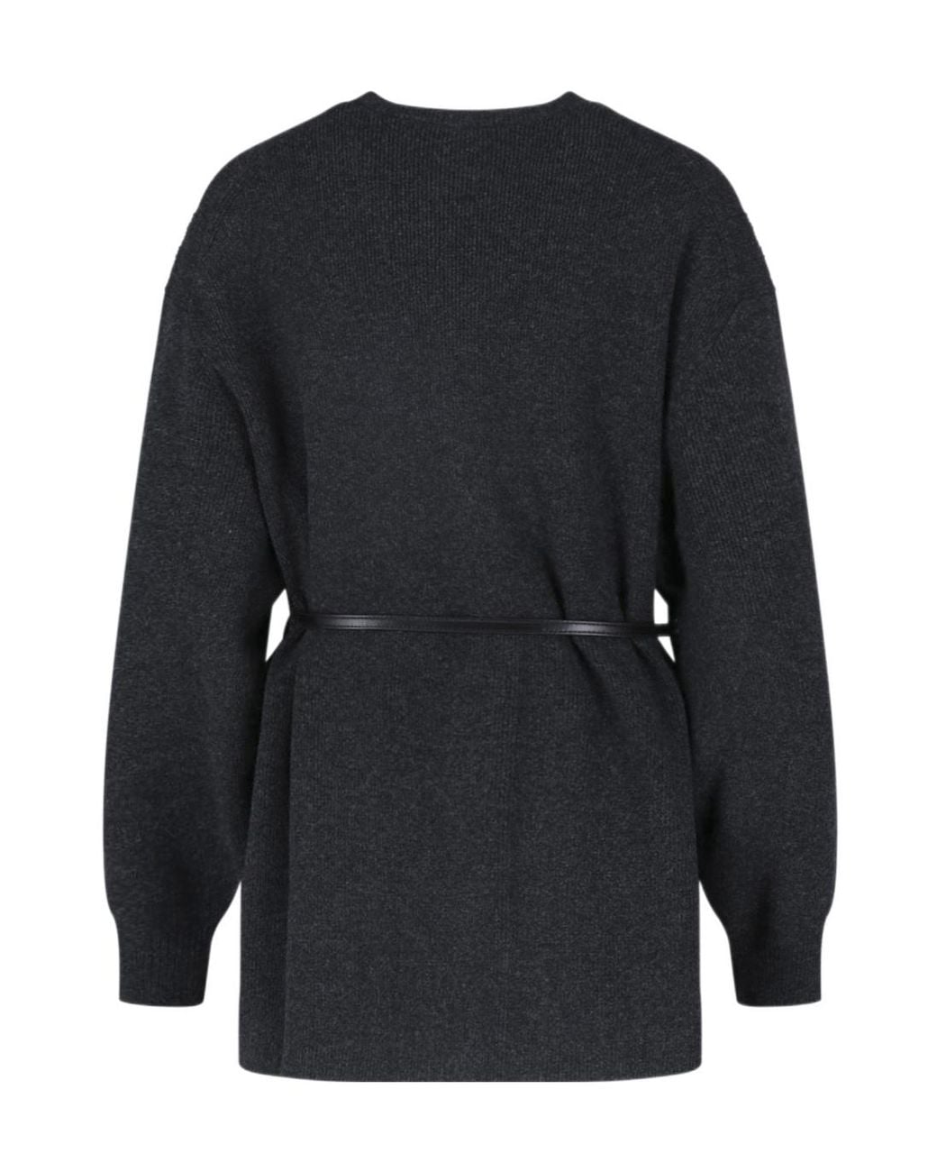 Alexander Wang Black Belted Cardigan