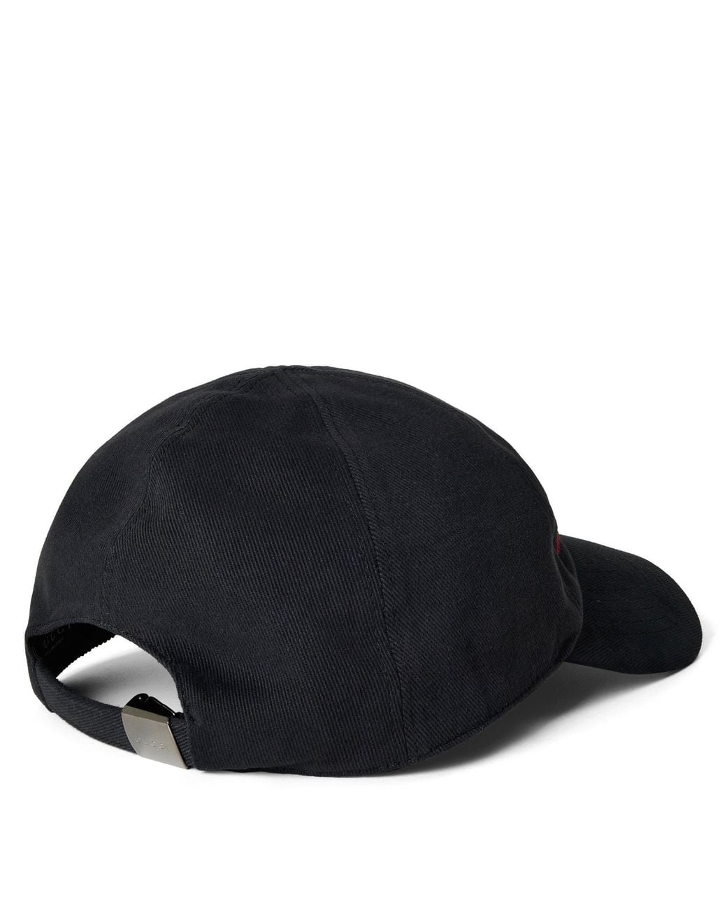 Gucci Blue Cotton Twill Baseball Cap for men