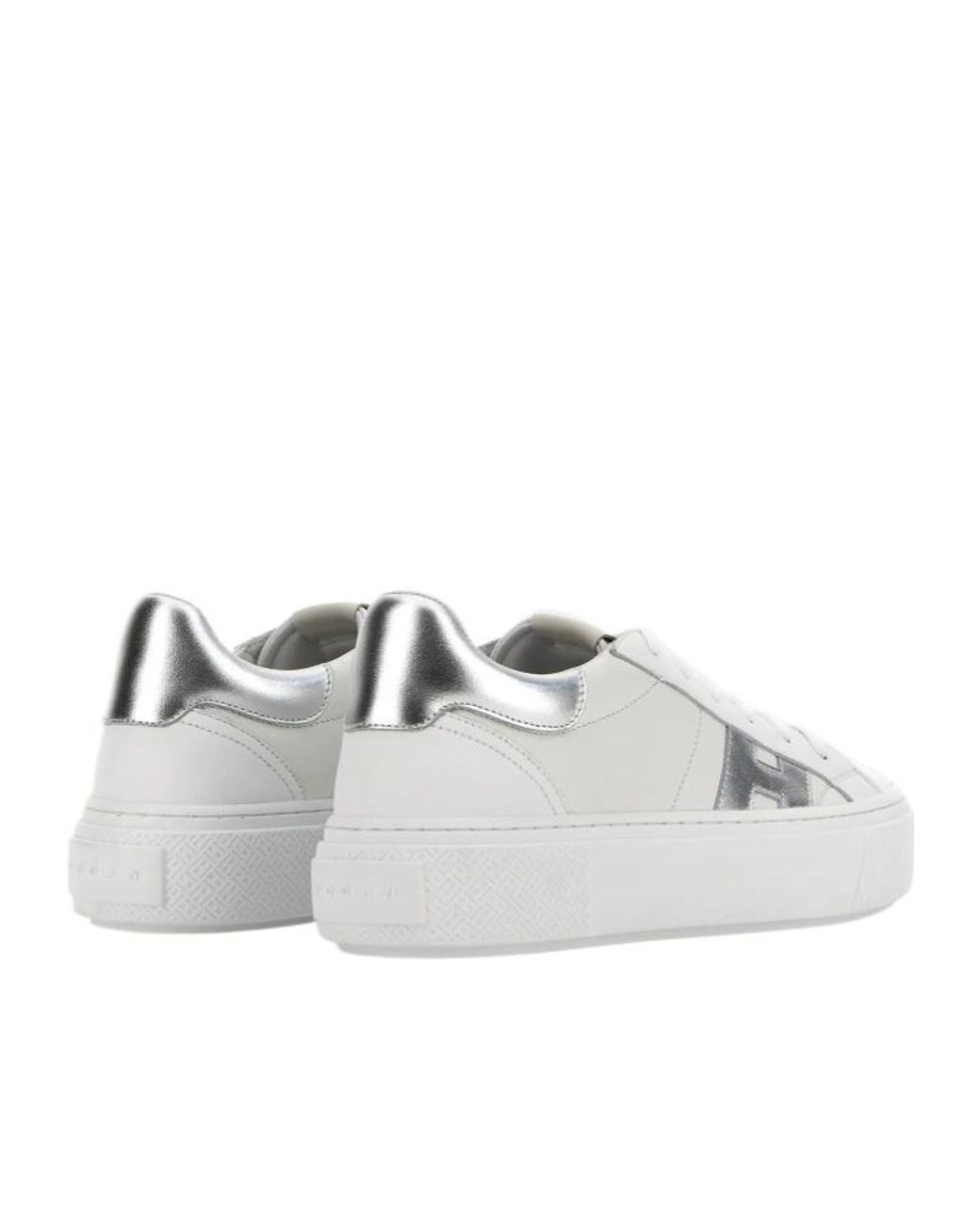 Hogan White H705 Leather Sneakers