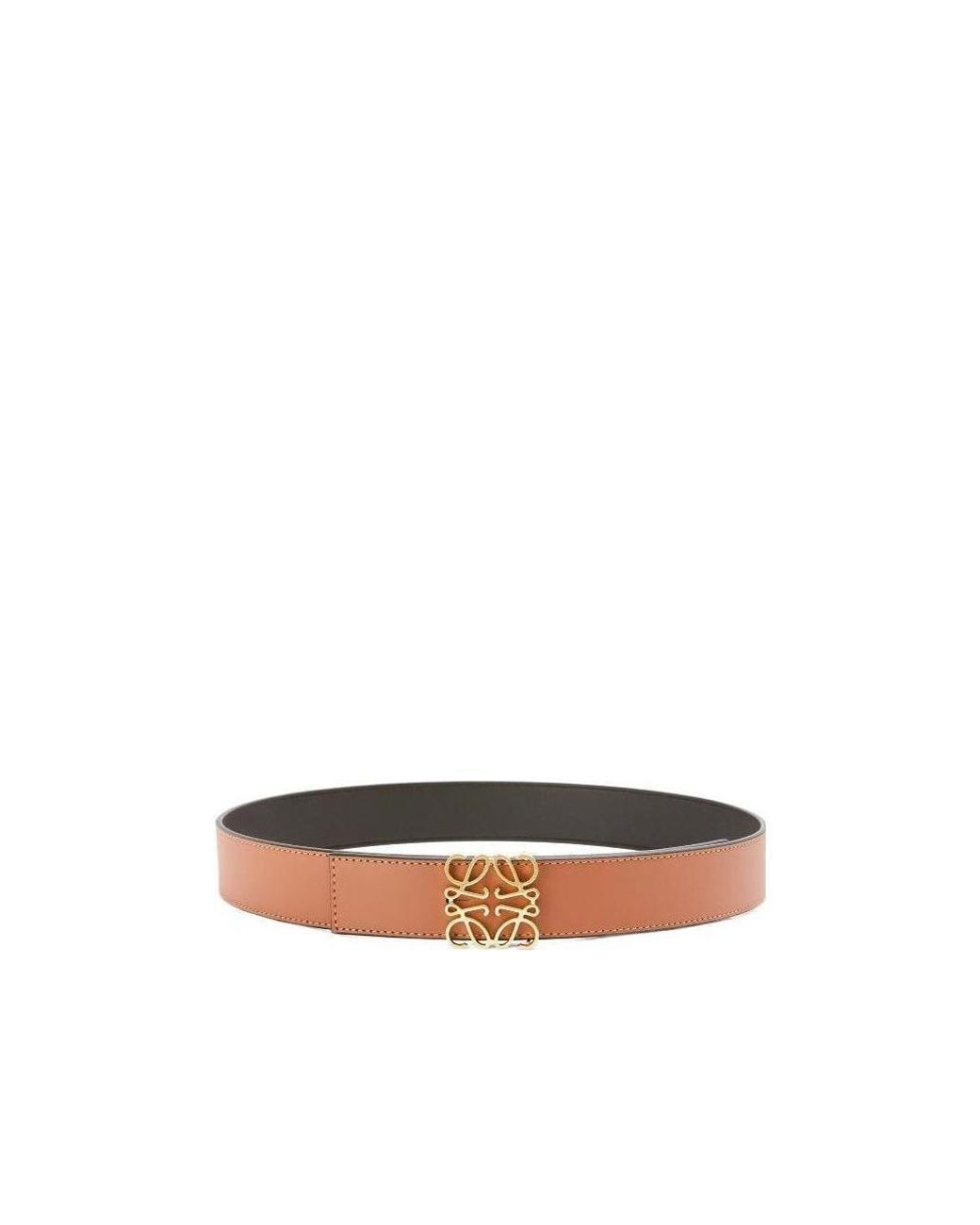 Loewe White Logo Plaque Reversible Belt for men