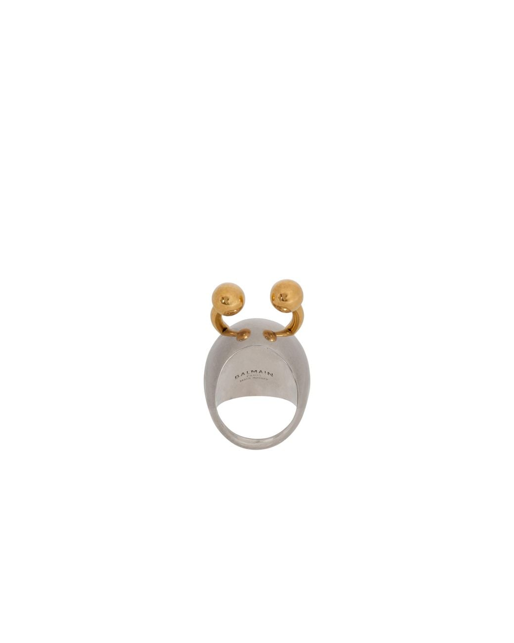 Balmain White Spherical Ring With Piercing