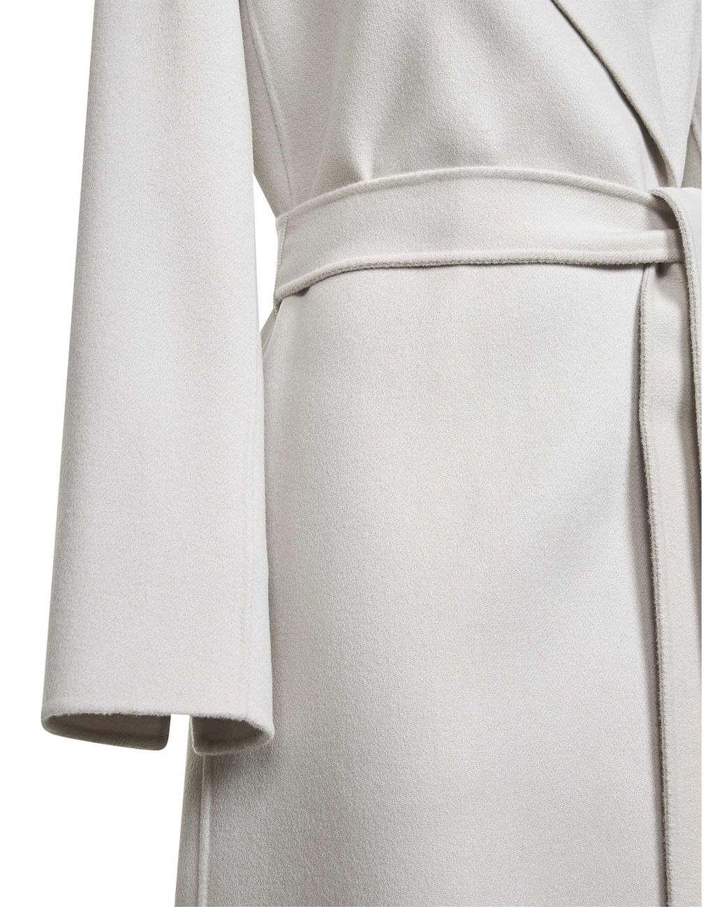 Max Mara Gray 'S Poldo Belted Long-Sleeved Coat