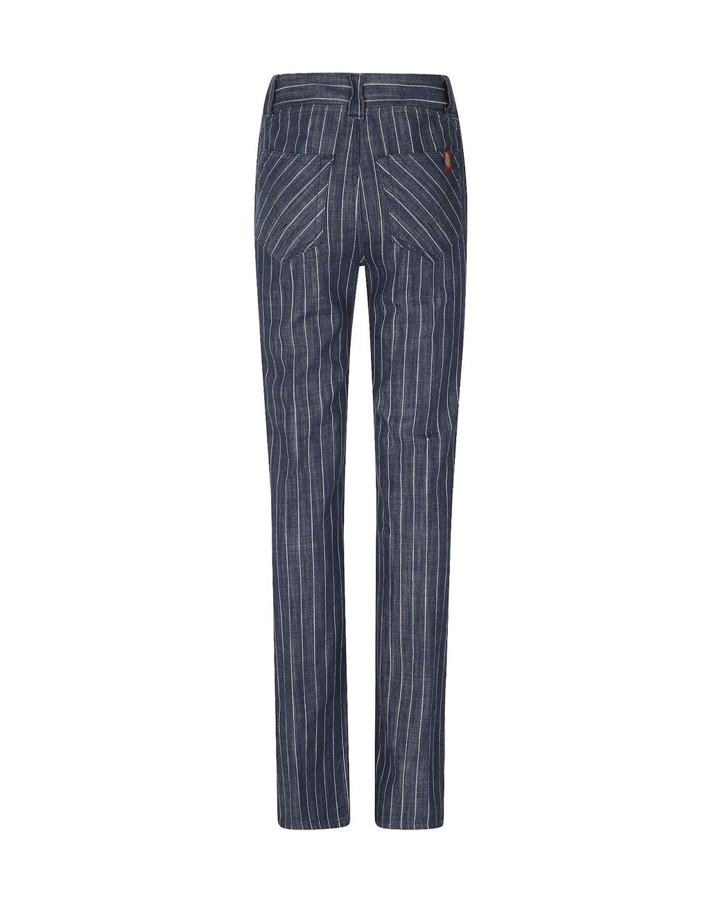 Dondup Blue Patch Pocket Pinstripe Pants