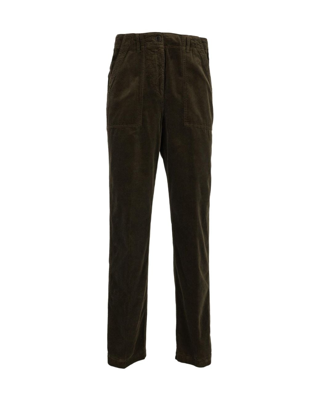 Aspesi Black Corduroy Trousers