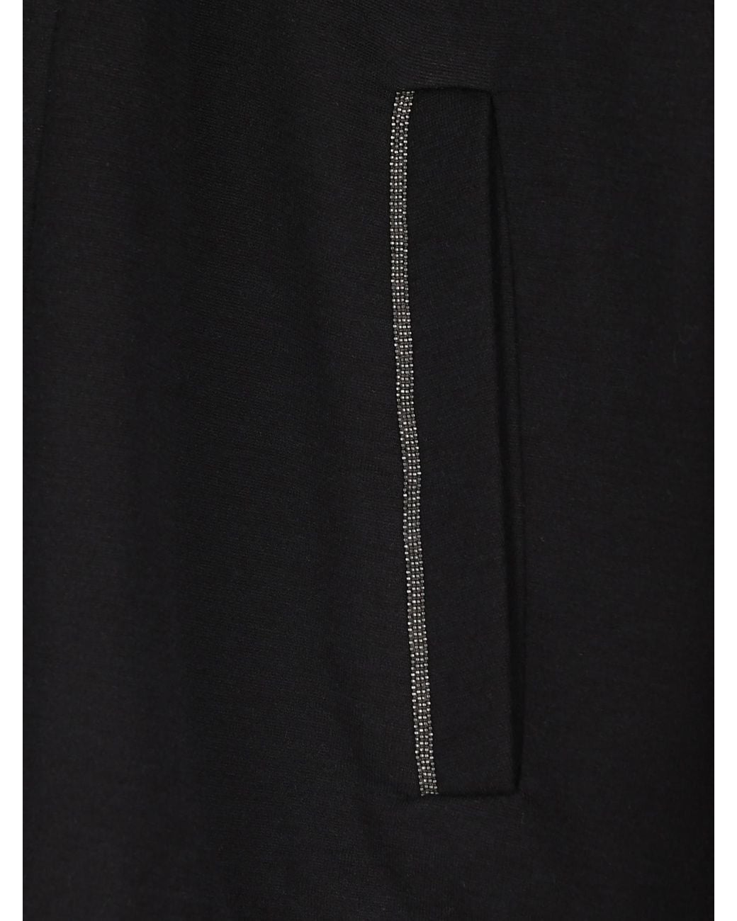 Brunello Cucinelli Black Zipped Hoodie