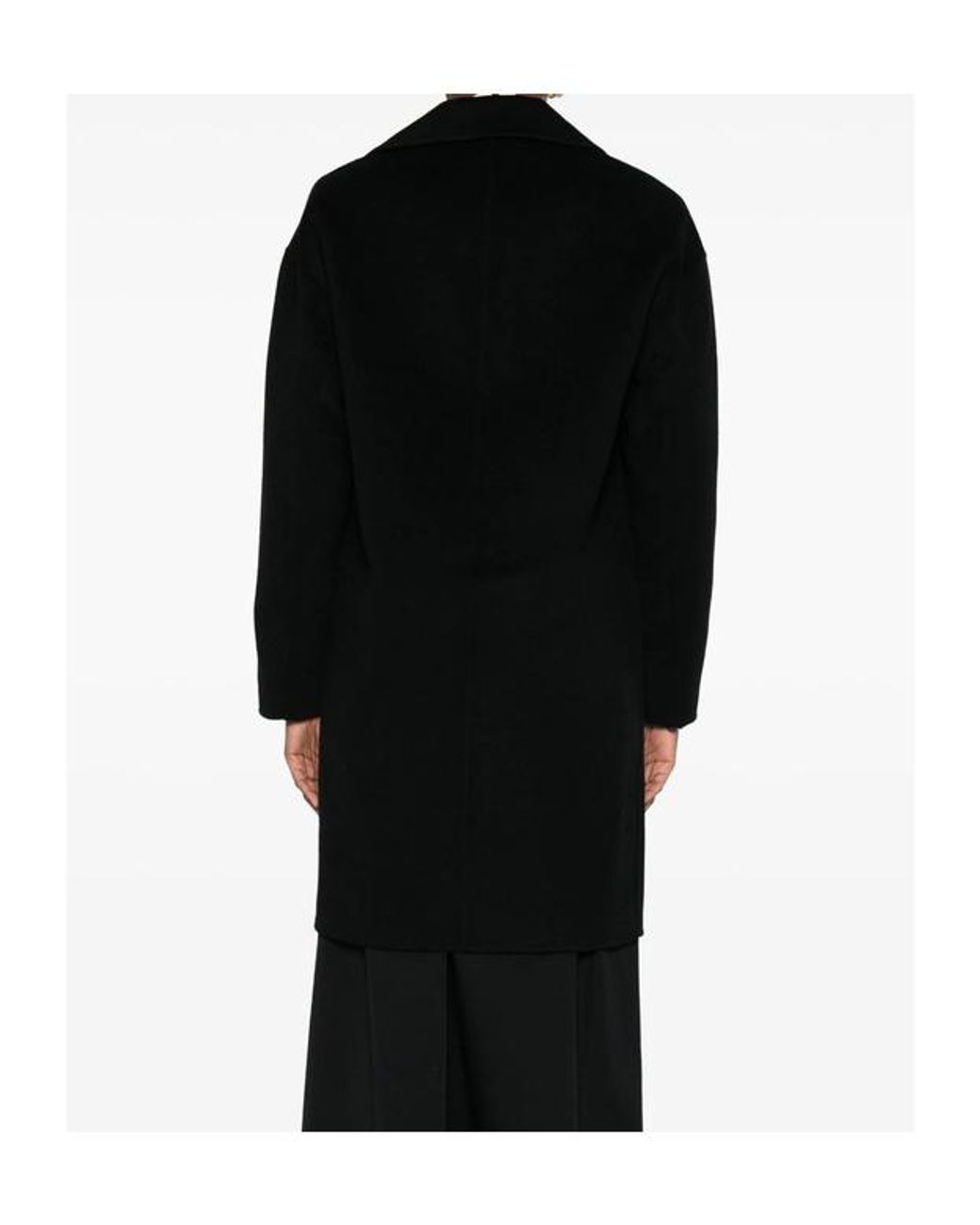 Anine Bing Black Button-Front Coat