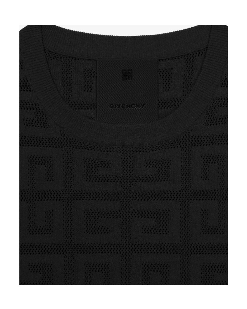 Givenchy Black Logo Detailed Cropped T-Shirt