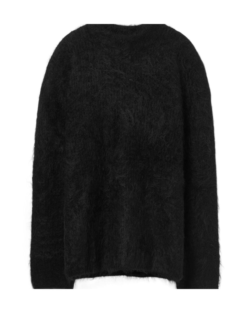 Séfr Black Crew-Neck Long-Sleeve Knit Top for men