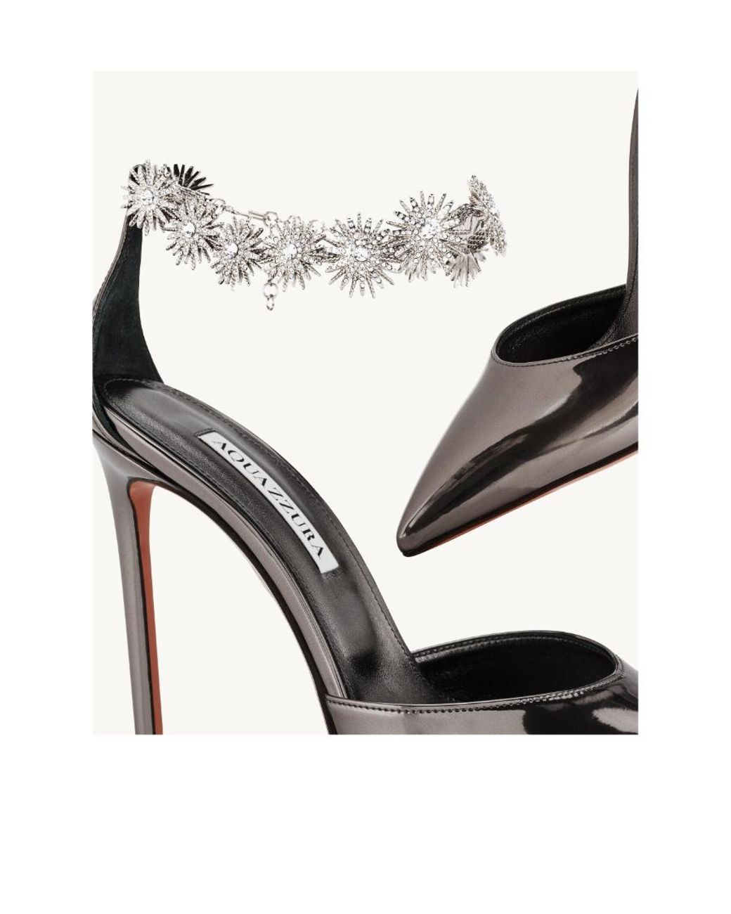 Aquazzura White Comet Pointed-Toe Pumps
