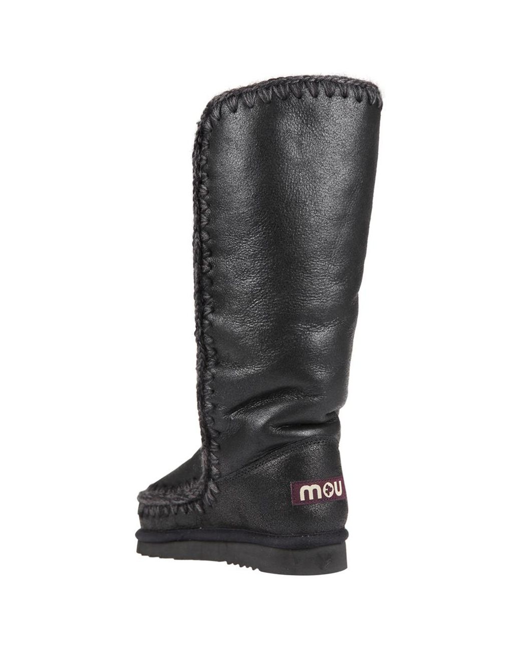 Mou Black Teen Eskimo Knee-High Boots