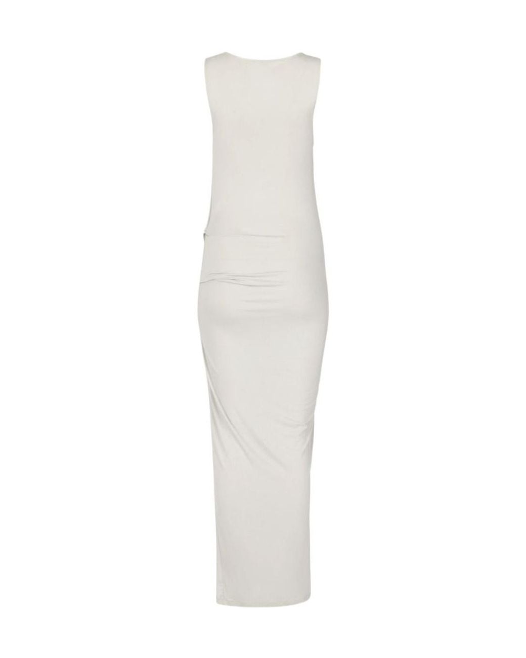 Entire studios White Drape Sleeveless Maxi Dress