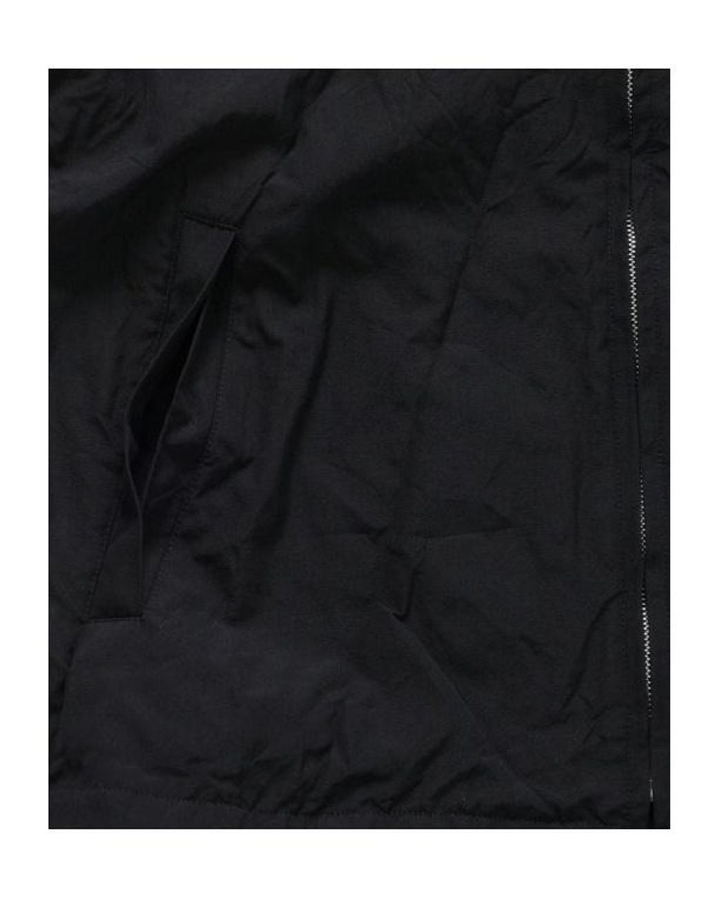 Auralee Black Wool Zipper Vest for men
