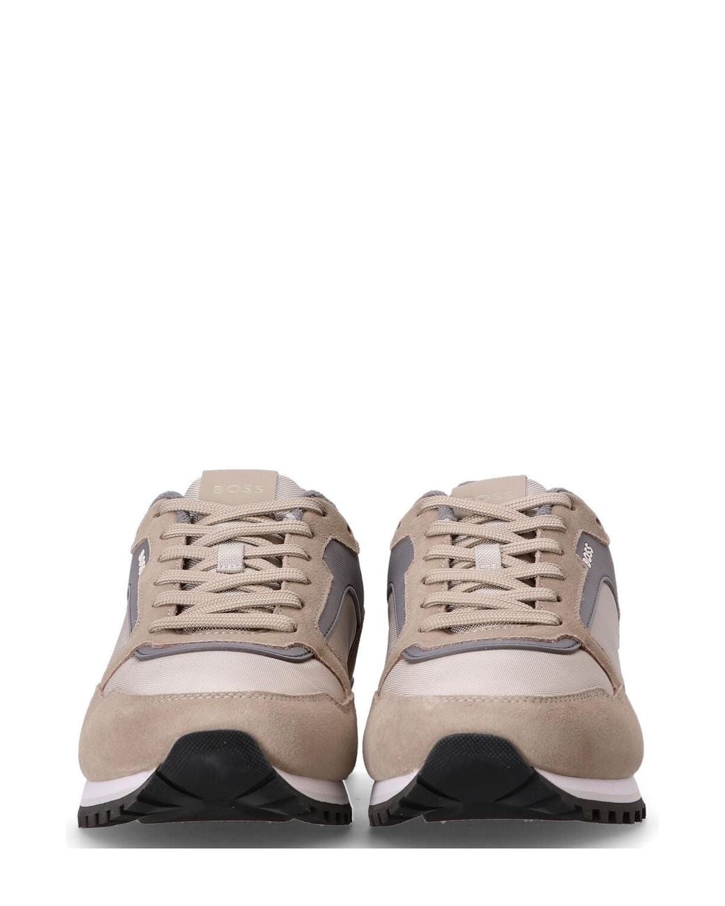 Boss Gray Boss Parkour Runn Lace-Up Sneakers for men